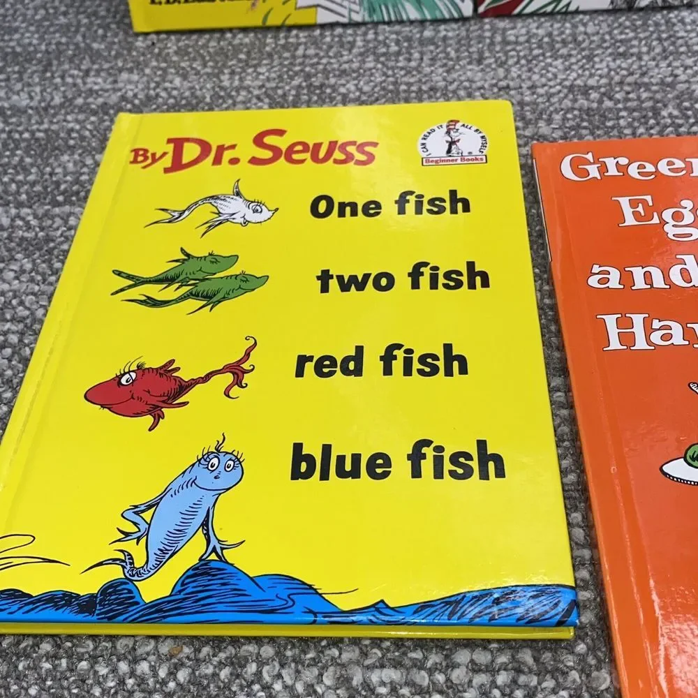 Set‎ Of 7 Dr Seuss Books Hardcover Literacy Reading Fun Classroom Homeschool